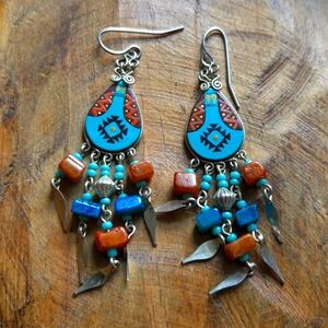 Tribal earrings - Fashion Jewelry - Pre Loved